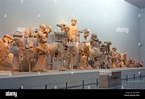 Pediment From Temple Of Zeus Hi Res Stock Photography And Images Alamy