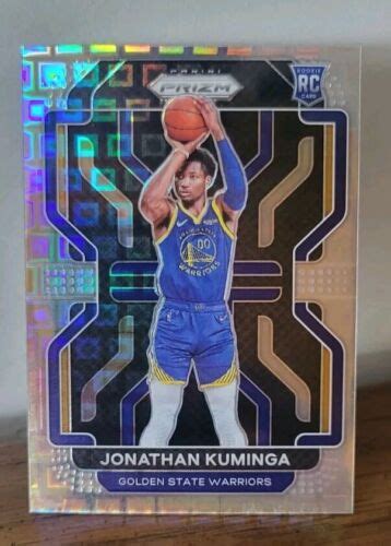 2021 22 Jonathan Kuminga Panini Premium Factory Prizm 150 Rookie Card