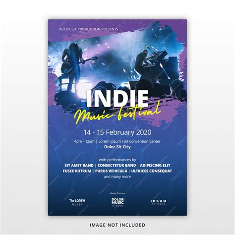 Premium Psd Music Festival Flyer Template