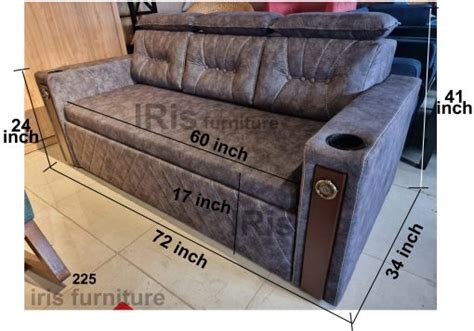 Brand New Fojer 3 Seater Sofa Cum Bed With Storage Adjustable