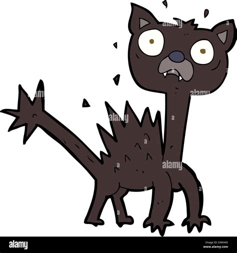 cartoon scared cat Stock Vector Image & Art - Alamy