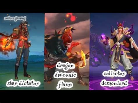 Valir Dictator Star Skin Vs Dragon Draconic Flame Skin Vs Demonlord