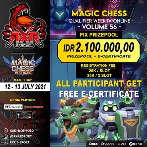 Turnamen Magic Chess Rxr E Sport Season 56