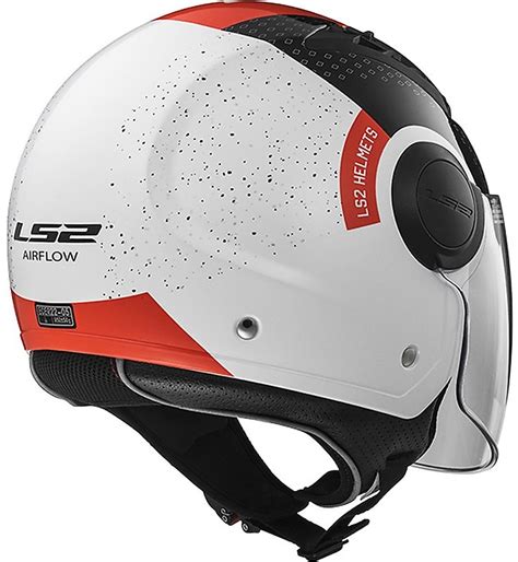 Casco Moto Jet Ls Of Airflow Long Con Visiera Lunga Condor Bianco