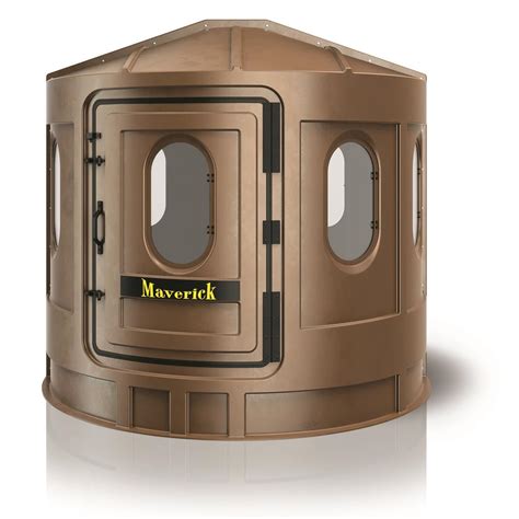 Maverick XL Hunting Blind Brown With Clear Windows 729191 Tower