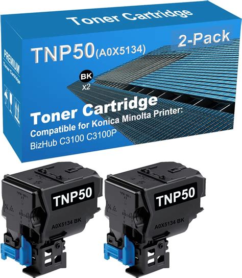 Amazon Jullu 2 Pack Black Compatible High Yield TNP50 A0X5134