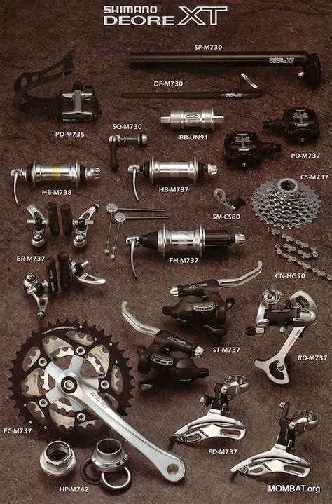 Vintage Shimano XT M737 Groupset For Sale