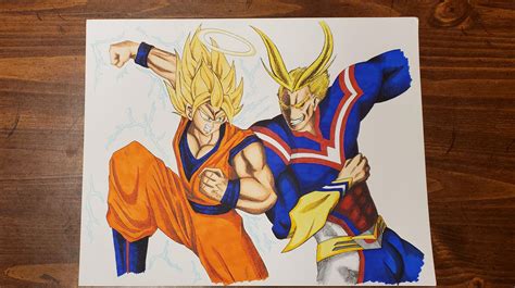 Requested by a friend, SSJ2 Goku vs All Might by me, delivering it to ...