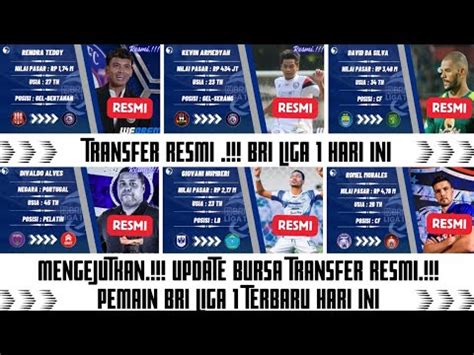 Mengejutkan Info Update Bursa Transfer Resmi Pemain Bri Liga