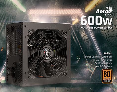 Aerocool Kcas Plus W Cm Fan Bronze G Kayna Fiyat