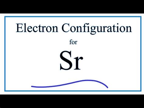 Electron Configuration Of Strontium