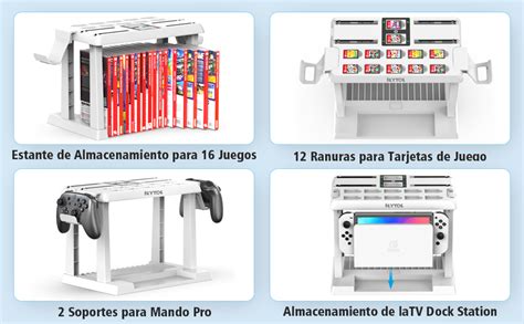 Estaci N Organizadora De Juegos Con Cargador De Driver Base De Carga