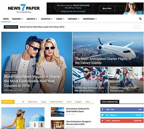 Tema Wordpress Para Portal De Not Cias News Paper Projetos