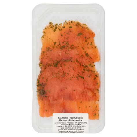 Salmone Norvegese Marinato Fetta Classica 100 G Carrefour