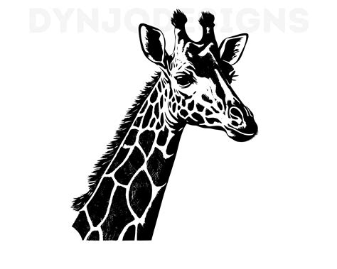 Giraffe Svg Giraffe Clipart Giraffe Png Giraffe Head Etsy