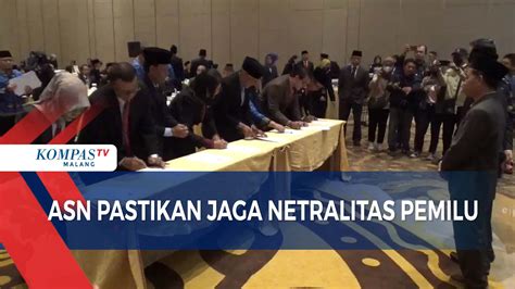 Deklarasi Netralitas ASN Pemkot Malang Jelang Pemilu 2024