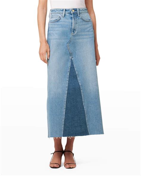 5 Cute Long Denim Skirt Outfits That Are On Trend Who What Wear