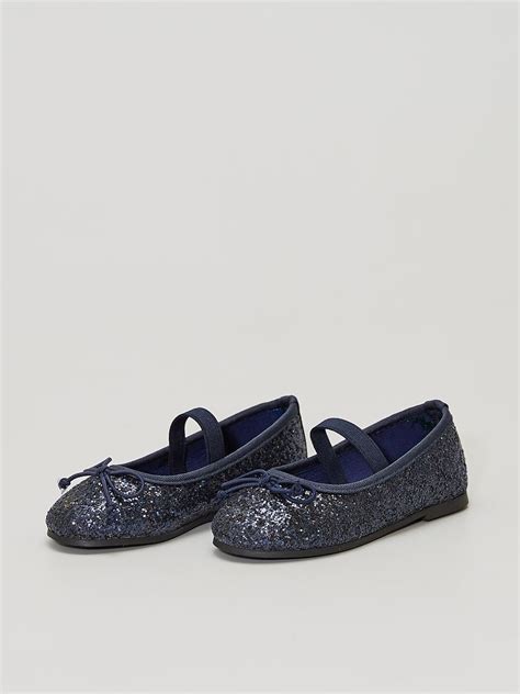 Ballerines En Sequins Bleu Navy Kiabi