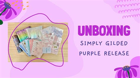 UNBOXING Simply Gilded Purple Release September 2022 Planner