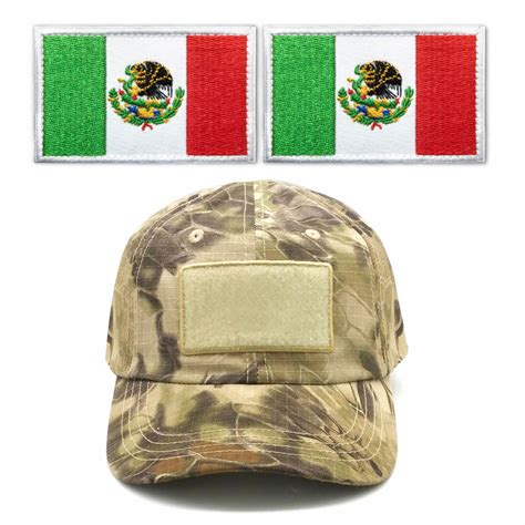 Tactical Mexico Flag Embroidered Patches Pack X Anley Flags