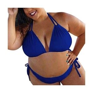 Modaworld Donna Costume Da Bagno Due Pezzi Taglie Forti Bikini Set