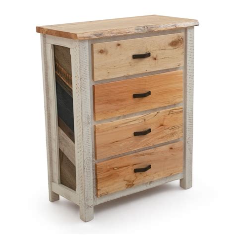 Rustic Cottage Barnwood Chest Of Drawers