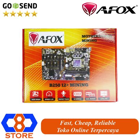 Jual MOTHERBOARD MINING AFOX B250 BTC 12 SLOT PCIE B250 BTC 12P LGA1151