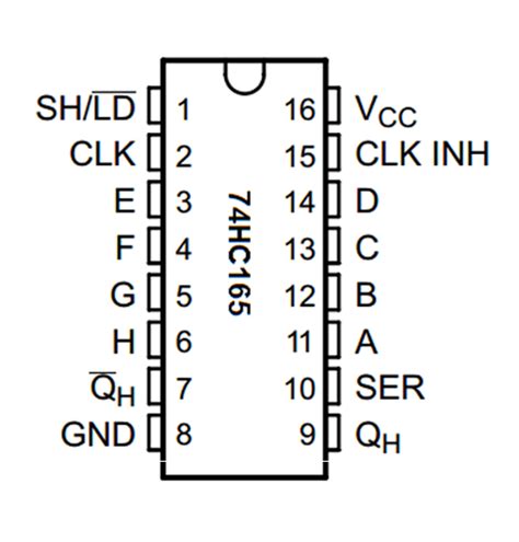 Interfacing 74HC165 Shift Register with Arduino - Electronics 360