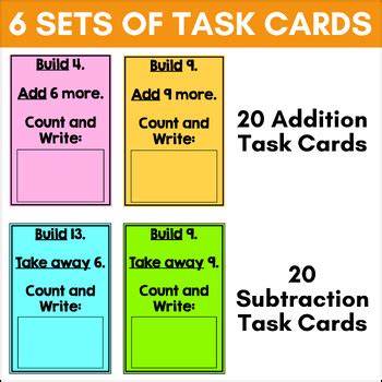 First Grade Math Task Card BUNDLE 168 Task Cards For 1st Grade Math