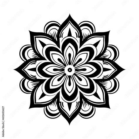 Mandala, vector art, isolated on white background, vector illustration ...