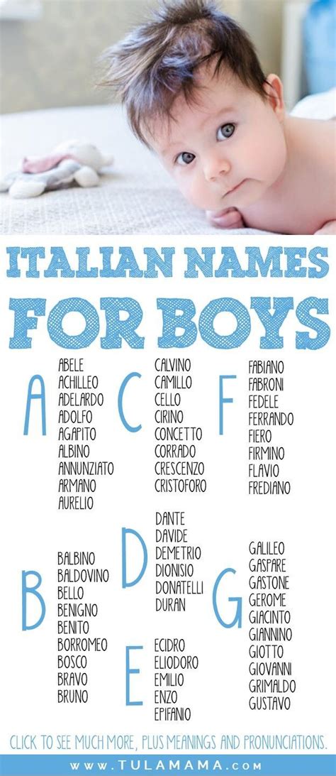 comprehensive list  beautiful italian names  choose  artofit