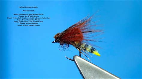 Tying The Mcphail Emerger Caddis By Davie Mcphail Youtube