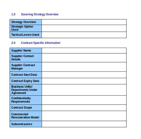 FREE 7 Sample Contract Summary Templates In PDF MS Word