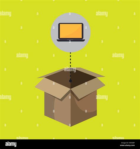 box computer laptop Stock Vector Image & Art - Alamy