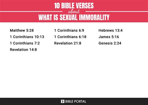 10 Bible Verses About What Is Sexual Immorality