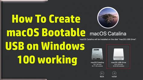 How To Create Macos Bootable Usb On Windows Working Youtube