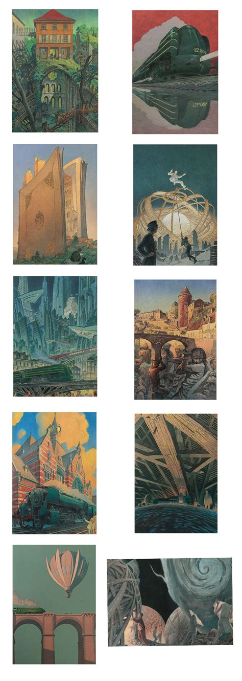 10 François Schuiten Postcards Comics