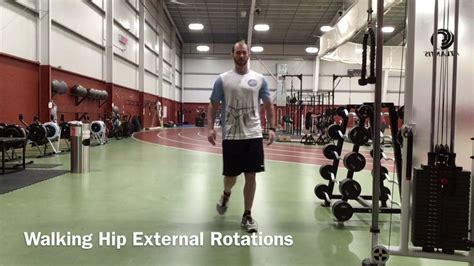 Walking Hip External Rotations Youtube