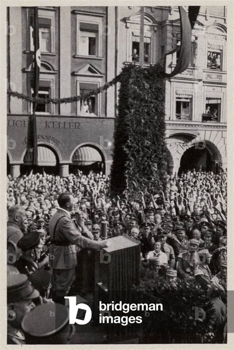 Image Of Nazi Leader Adolf Hitler Giving A Speech At The Celebrations