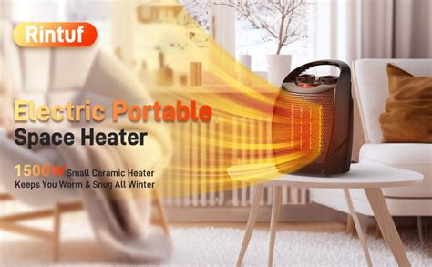 Amazon Rintuf Small Space Heater W Electric Heater Ptc Fast