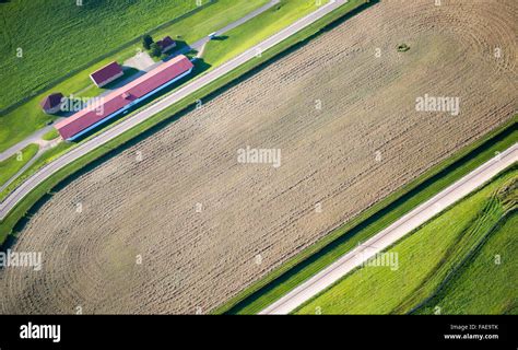 Aerial view of a competitive horse track Stock Photo - Alamy