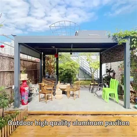 Customizable Bioclimatic Pergola System Aluminium Louvered Garden