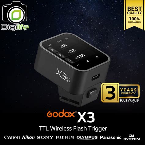 Godox Trigger X3 Touch Screen TTL Wireless Flash Trigger 2 4GHz รบ