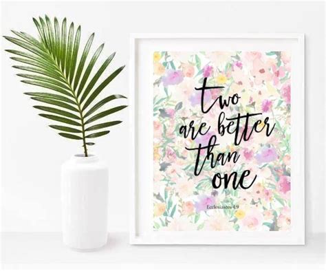 Bible Verse Two Are Better Than One Ecclesiastes 4 9 Etsy