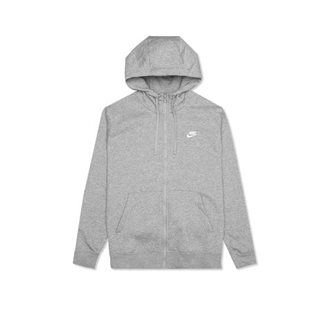 Nike Nsw Club Fleece Full Zip Hoodie Grey