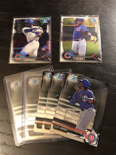 Eloy Jimenez Lot Of Bowman Chrome Draft Rookie Rc