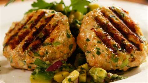 Salmon Burgers With Avocado Salsa Easy Meals With Video Recipes By Chef Joel Mielle Recipe30