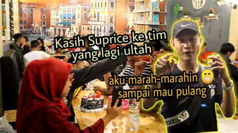 Kasih SUPRICE Ke Tim Aku Yang Lagi ULTAH Aku Marah Marahin Sampai