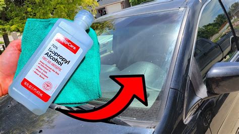 Rub Rubbing Alcohol On Your Windshield And Watch What Happens Youtube