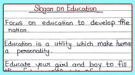 10 Best Slogan On Education In English Education Slogan Writely